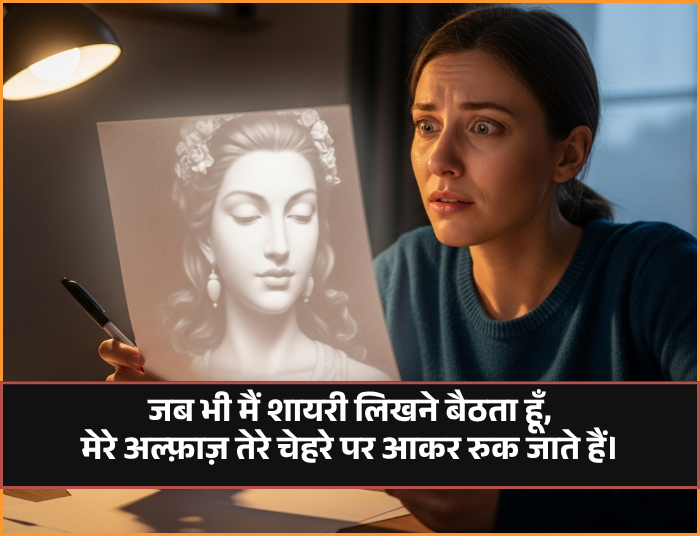 Khubsurti Ki Tareef Shayari 2 Line Khubsurti Ki Tareef Shayari 2 Line